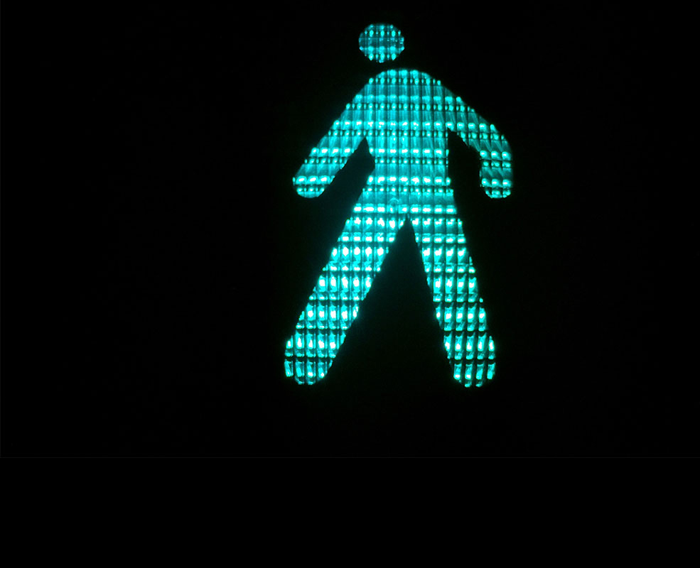 Walk Signs on traffic lights vary arounnd the world but all convey the same thing